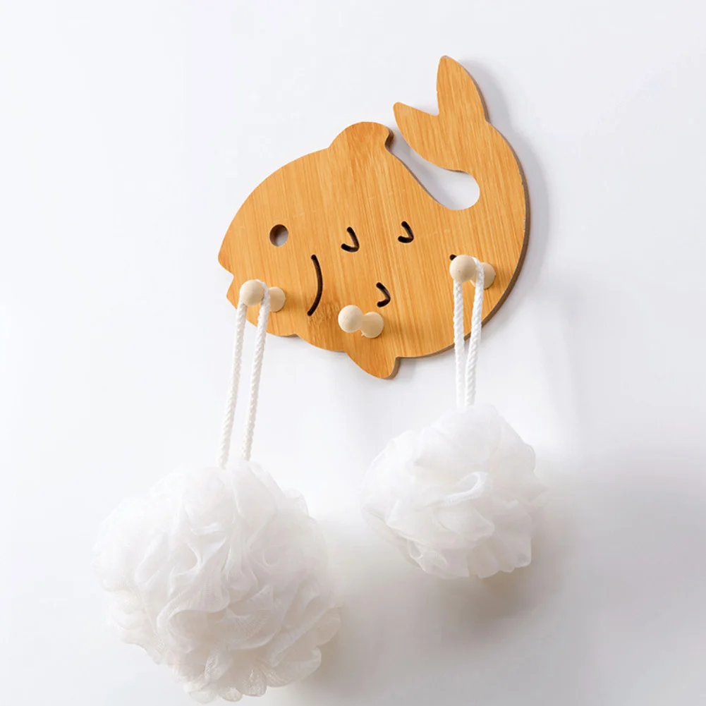 3/5 Hooks Love Bird Fish Shape Traceless Free Punch Towels Bag Holder Hanger | Дом и сад