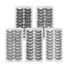 Накладные ресницы 310 пар, 3D Искусственные норковые волосы, Мягкие Накладные ресницы, искусственные ресницы, толстые ресницы, искусственные ресницы для наращивания глаз