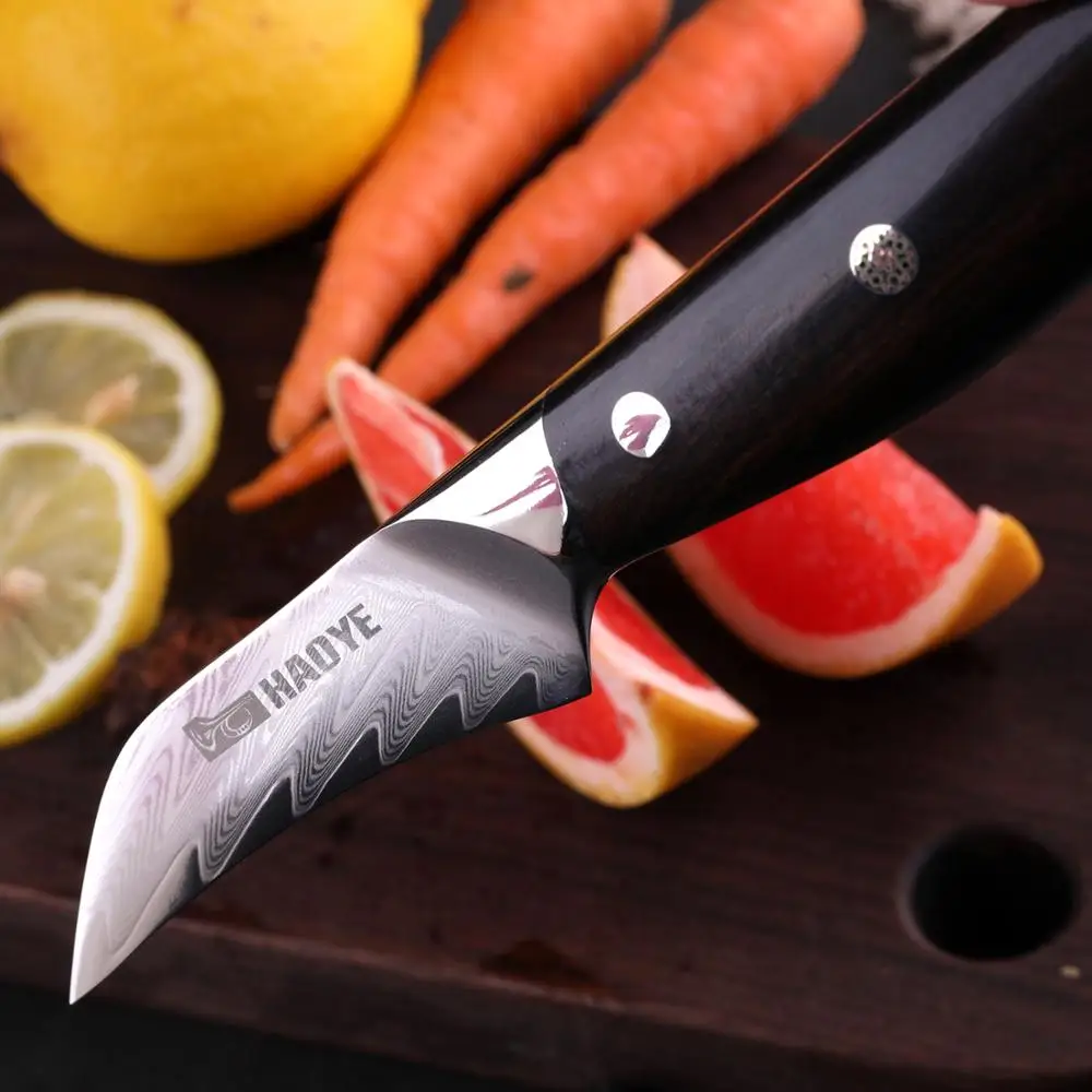 3 5 дюймовый нож для очистки овощей из дамасской стали мелкие кухонные ножи