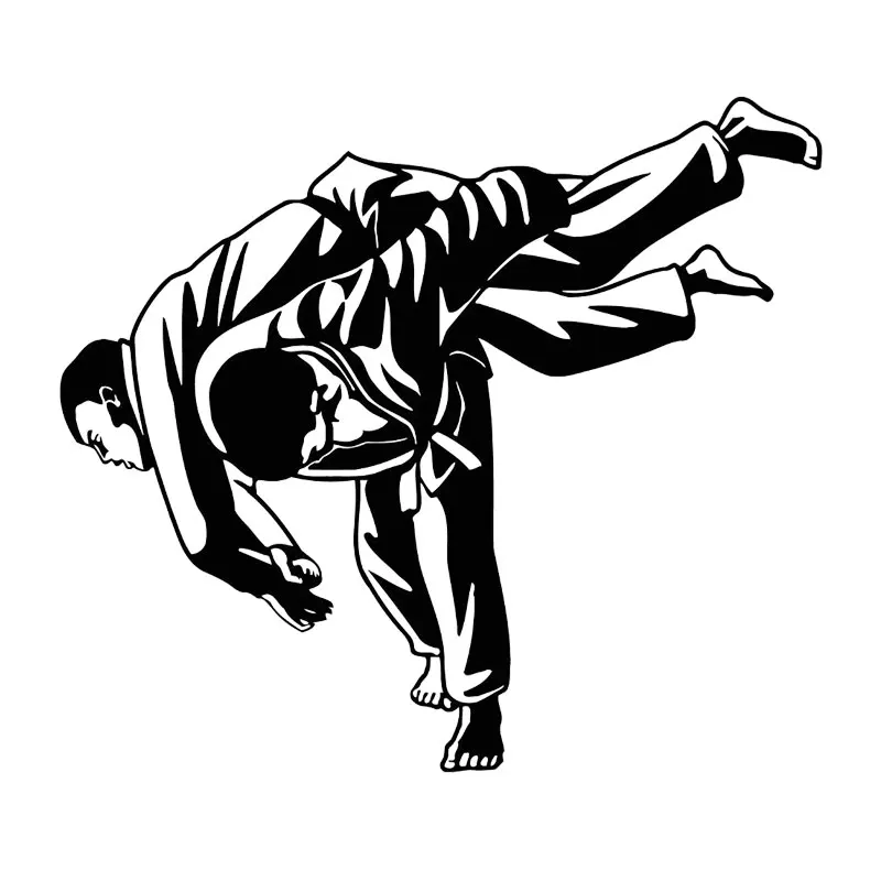 

Martial Arts Fighting Jiu-Jitsu Sports Decorative Car Decal PVC Fashion Waterproof Sunscreen Sticker Color Can Be Customized