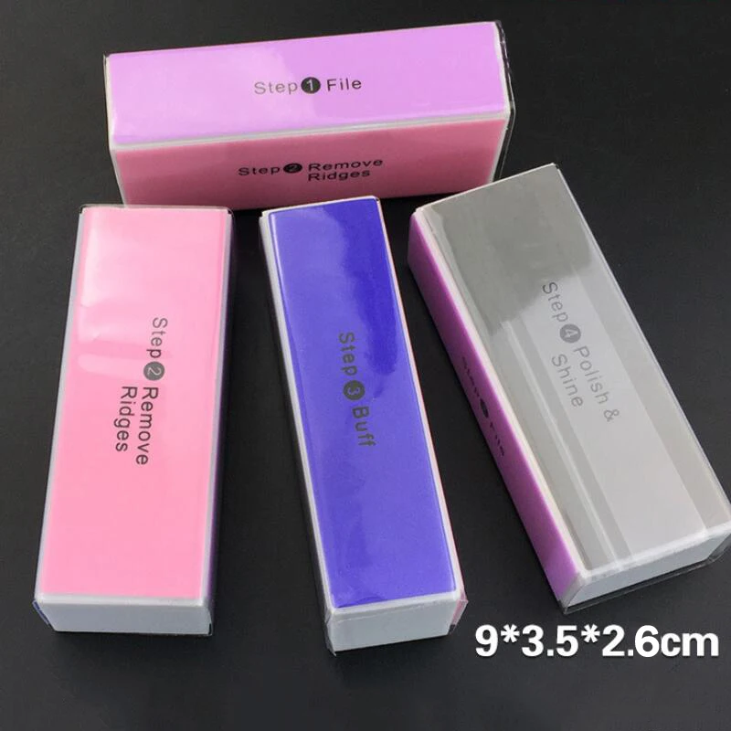 5 шт. пилочки для ногтей 4 сторонняя губка буфер шлифовальные инструменты