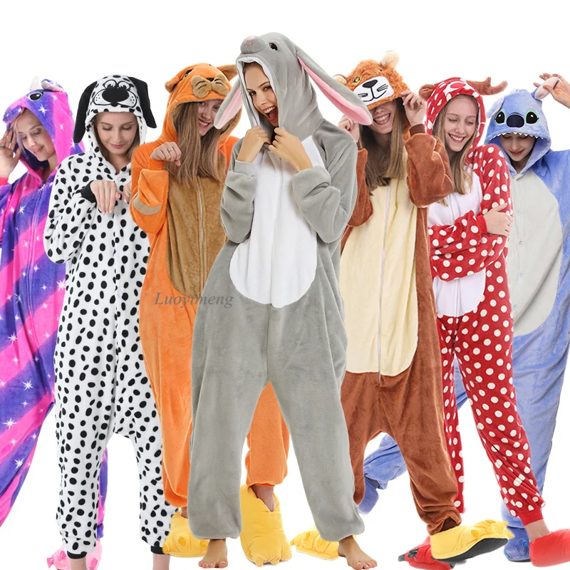 2020 пижамы для взрослых в виде животных Мультяшные кигуруми одежда сна единорог
