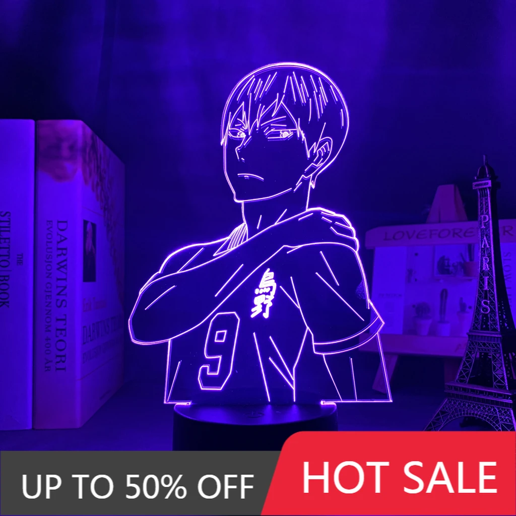 

Anime Night Light Haikyuu Tobio Kageyama for Bedroom Decor Nightlight Kids Child Birthday Gift Manga 3d Lamp Kageyama Haikyu