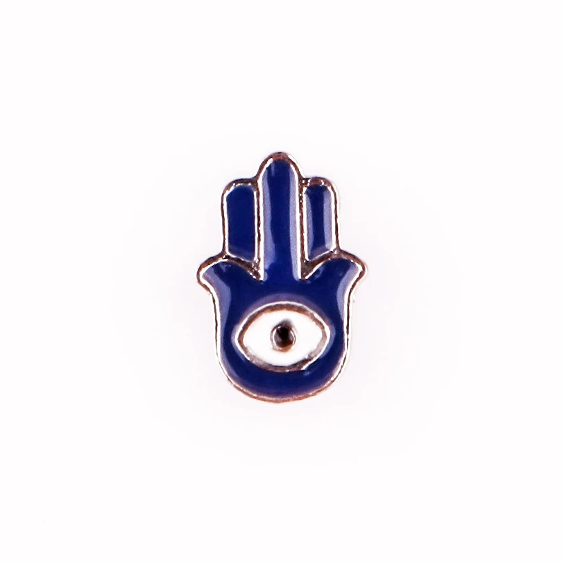 

20pcs/lot Hamsa Hand Scrollable Devil Eye floating charms for living memory glass floating locket charms DIY jewelry