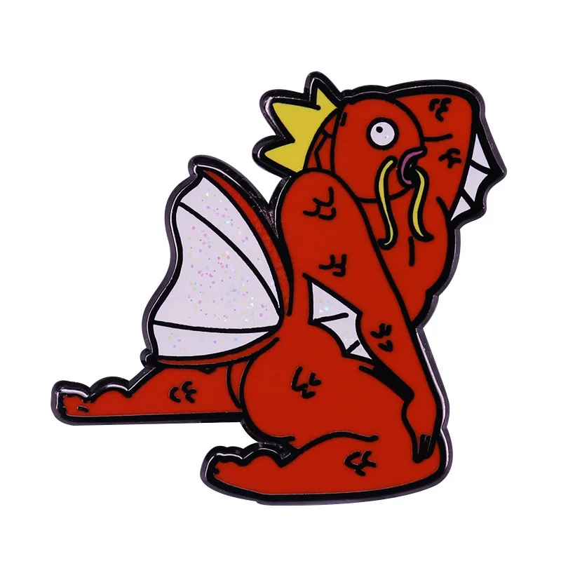 Эмалированная брошь на булавке Lucky Carp Коллекционирование животных сплав значки