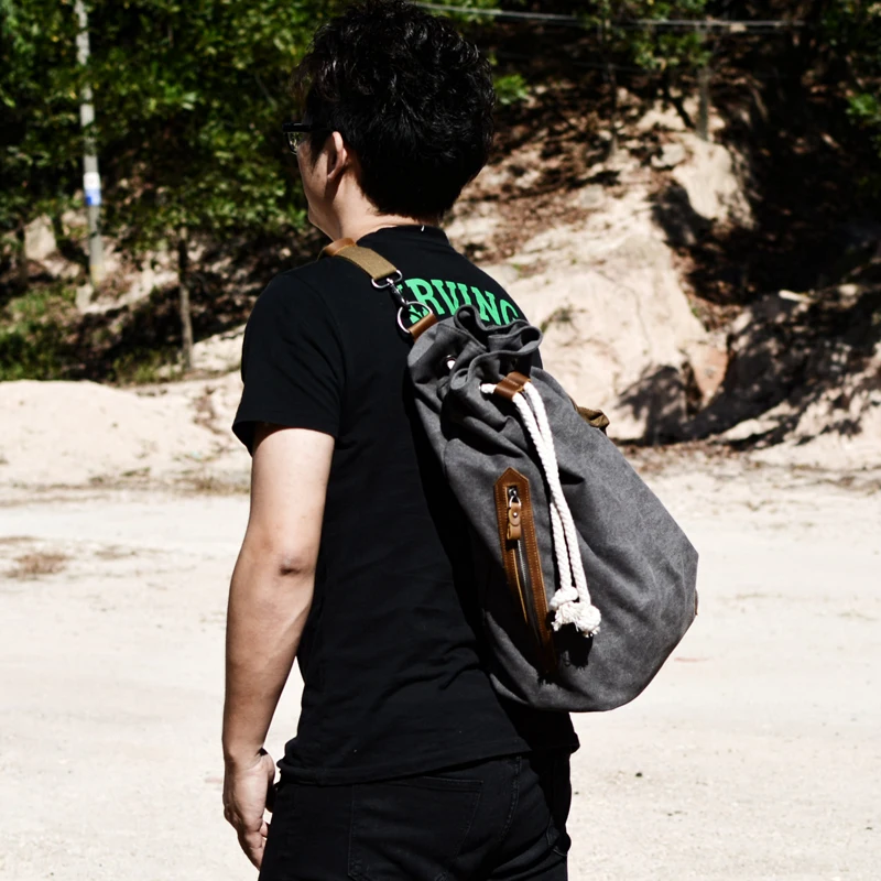 Мужской рюкзак Простой Модный повседневный дорожная Ретро сумка спортивный для
