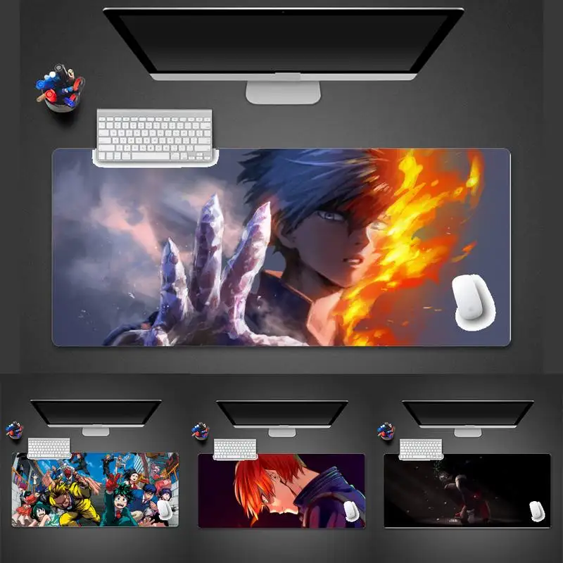 

My hero academia Locking Edge Mouse Pad Game Keyboard Game Mouse Mat pad X XL XXL Non-slip Laptop Cushion