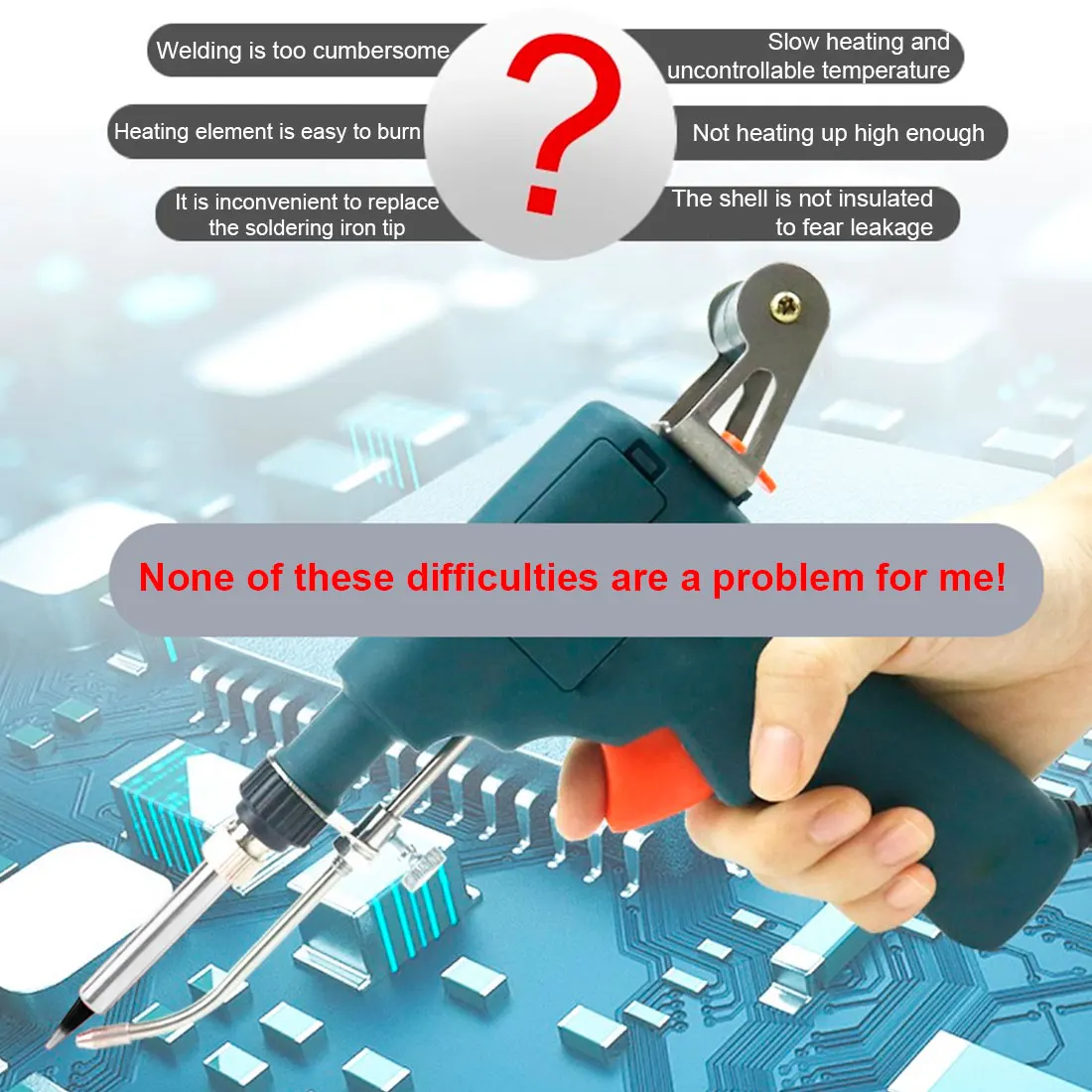 

Hot Sale 60W 110V/220V US/EU Internal Heating Soldering Iron Automatically Send Tin Gun Hand-held Soldering Welding Repair Tool