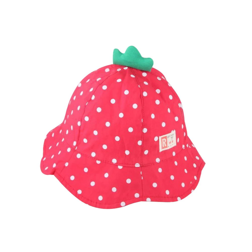 Детская Панама с клубничным цветком для мальчиков и девочек хлопковые детские