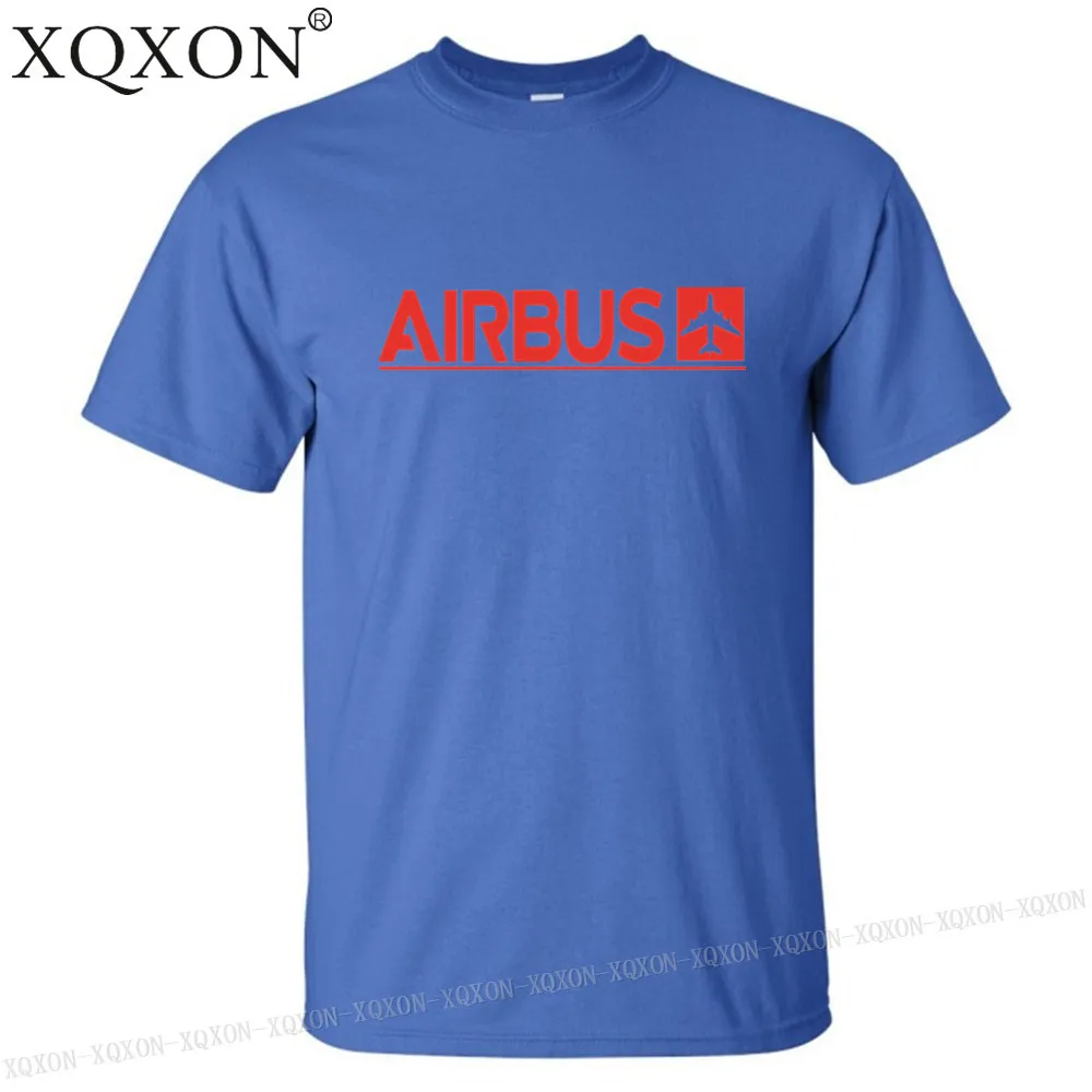 Blue XQXON-, новые Забавные футболки, летние мужские хлопковые футболки, мужские футболки с принтом Airbus, K712 - Цвет: Blue