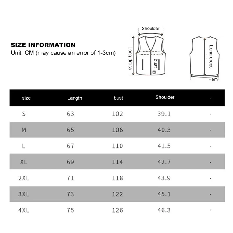 PARATAGO Smart USB Powered Heating Vest Men Women Winter Self Heated Clothing Outdoor Hiking Fishing Jacket PS Speical Link | Спорт и