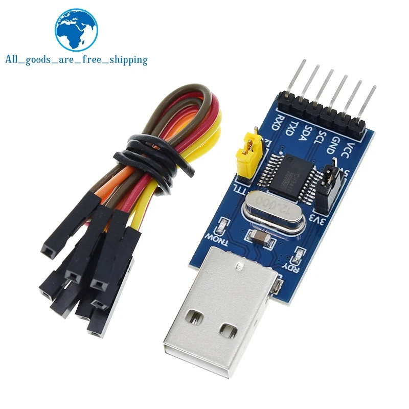 2-в-1 модуль CH341T 3 В 5 в USB для I2C IIC UART TTL одночипового последовательного порта