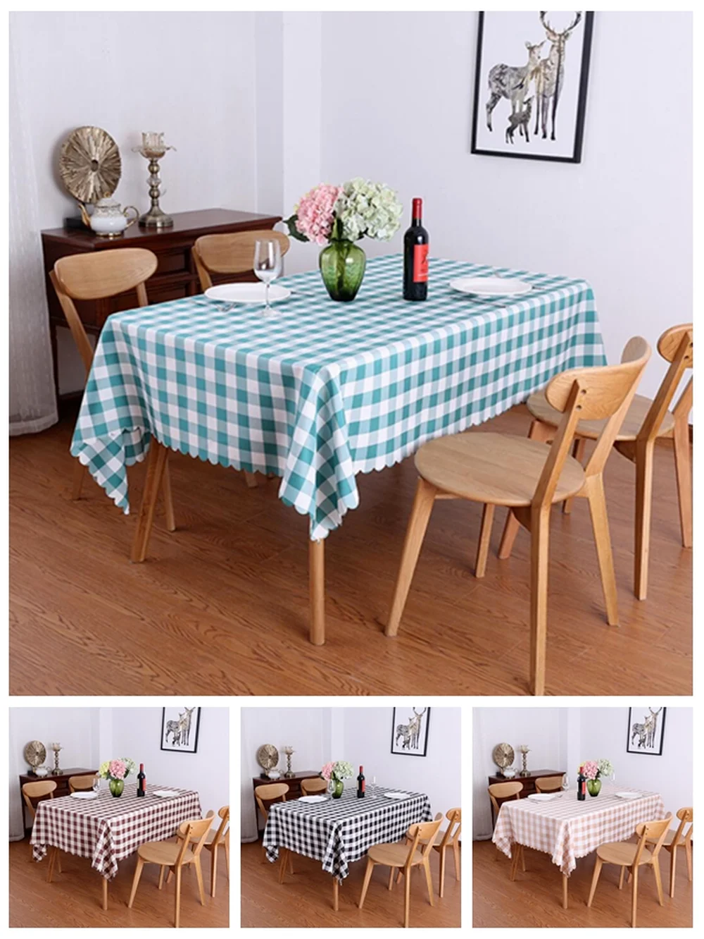 

11 Colours Checked Plaid Pattern Table Cloth Square Table Cover Polyester Table Linen For Dinner Decoration Party Hotel Show