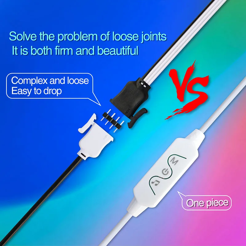Светодиодные ленты ZK3 совместимые с Bluetooth голосовым управлением USB SMD5050 RGB 5 В