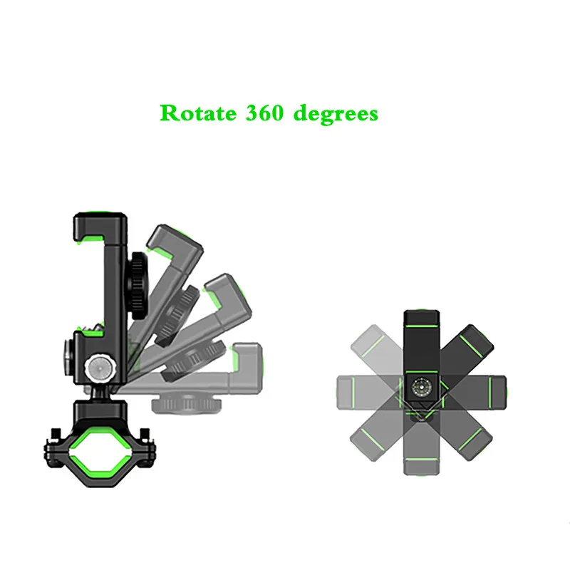 bike phone mount holder motocycle bracket with compass led 360 degrees for iphone 5s fitted hard cover protects mobile stander free global shipping