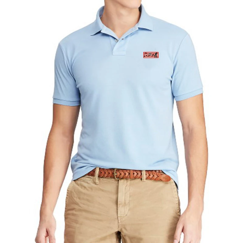 

100% cotton High Quality Men's Polo shirts Business men brands Polo Shirts embroidery lapel Tees mens polo shirt Tops