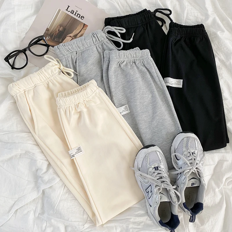 

Women's Sports Pants Loose Korean Fashion High Waist Harem Spring Versatile Sweatpants Joggers Pantalon Femme Trousers