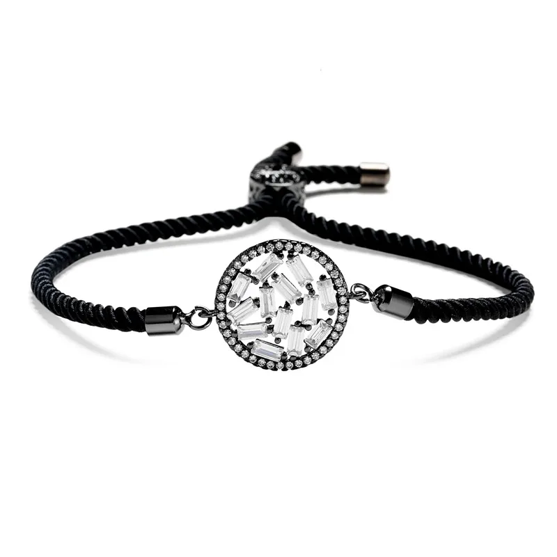 NEWBUY 2020 трендовый розовый золотой цвет круглый подвесной амулет браслеты для