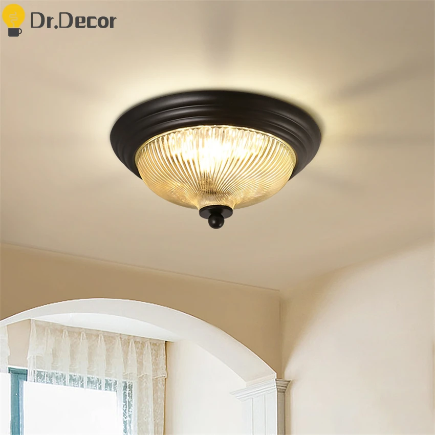 

American Industrial Decor Retro Ceiling Lamp European Kitchen Ceiling Light Lustre Corridor Ceiling Lights Fixtures Luminaire