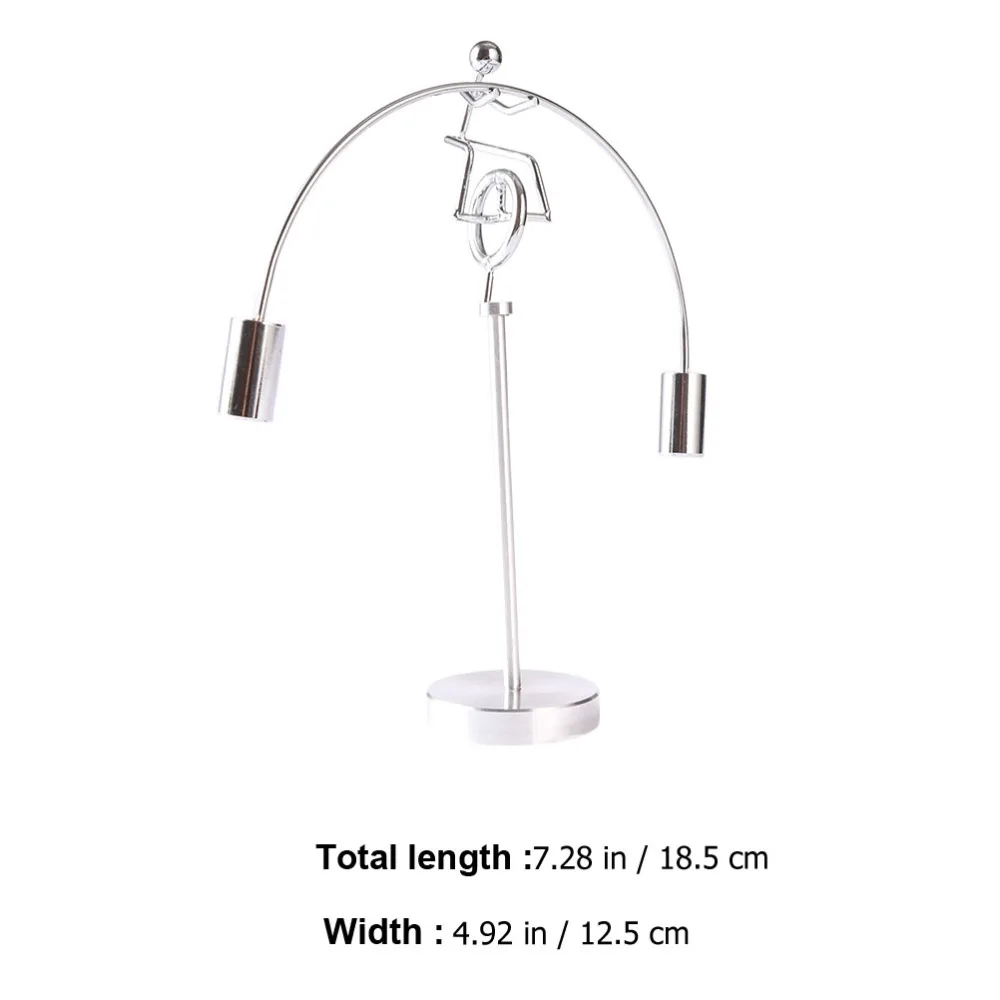 

Unicycle Small Iron Men Tumbler Balance Cylinder Weightlifting Ornament