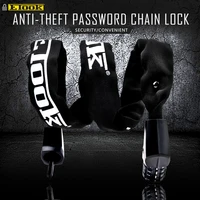 etook chain lock anti theft bike chain lock 4 digit combination code password steel alloy scooter mtb road bike lock et465 hot