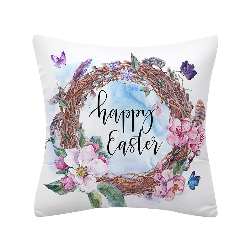 Пасхальные льняные наволочки домашний декор праздничная Подушка домашняя