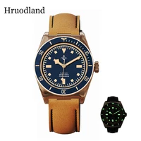 hruodland cusn8 bronze copper retro 39mm automatic mechanical sapphire c3 vintage luminous 20atm waterproof mens diver watches