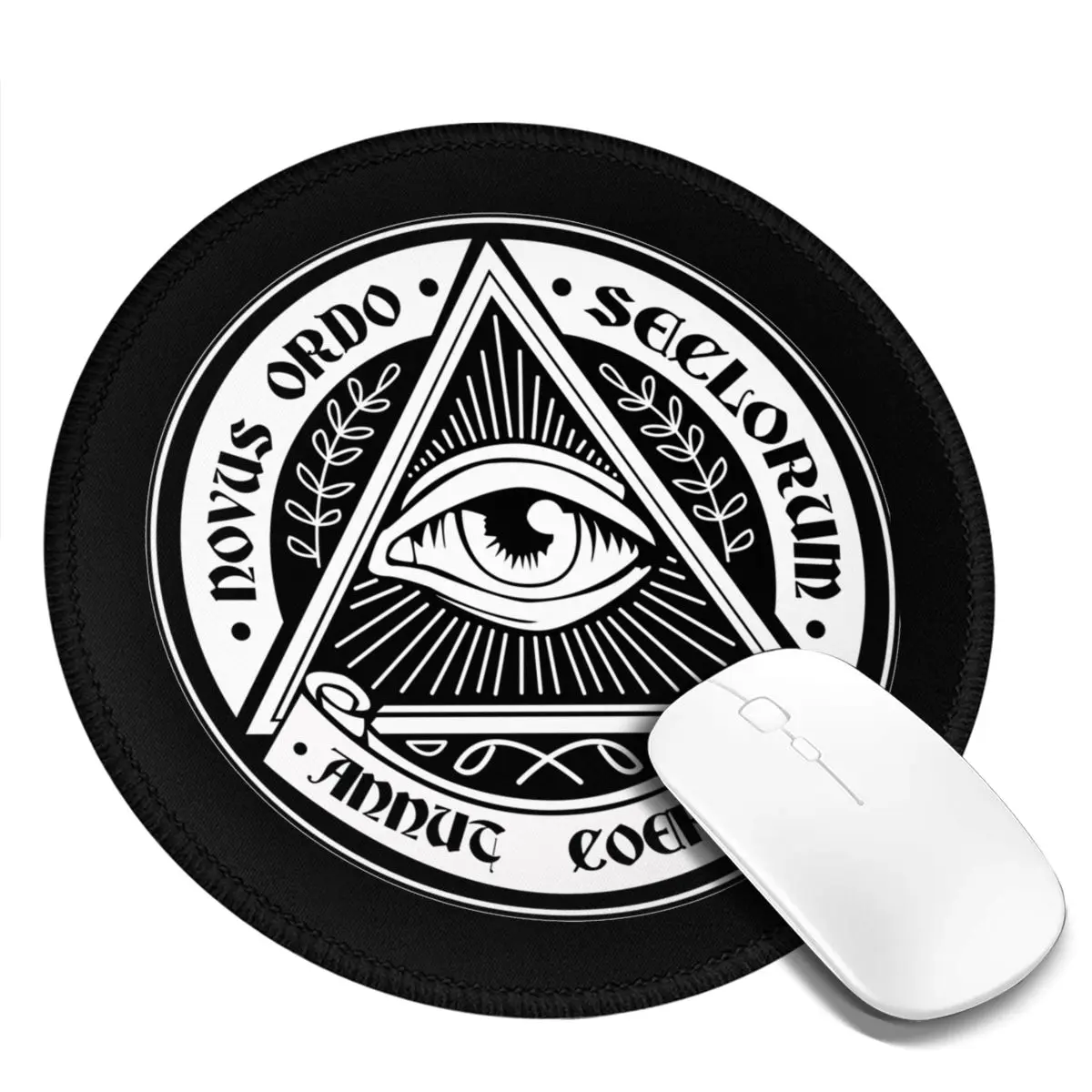 

Illuminati Mouse Pad Illuminati Best Rubber Mousepad Armrest Vintage Print Office Mouse Mat