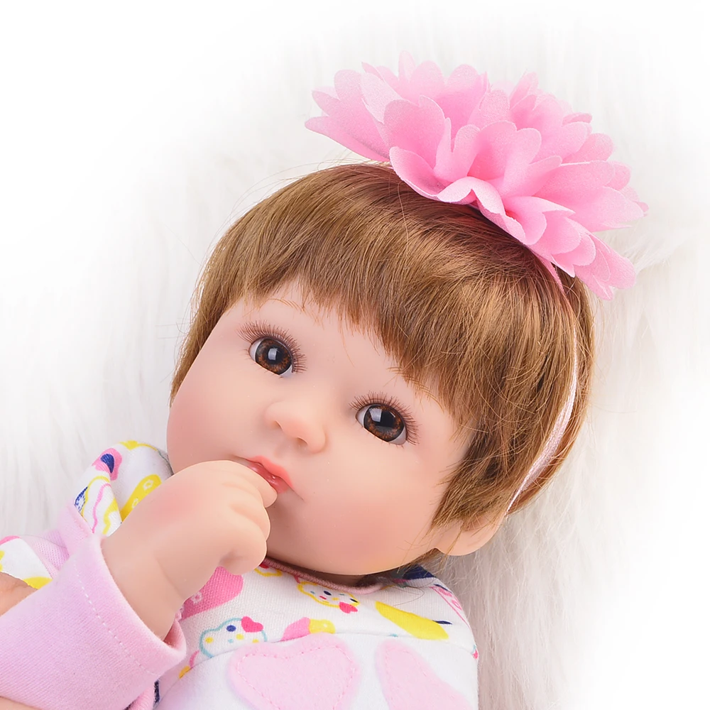 42 см 3/4 силиконовая кукла для новорожденных Нетоксичная bebe ручная работа игрушка