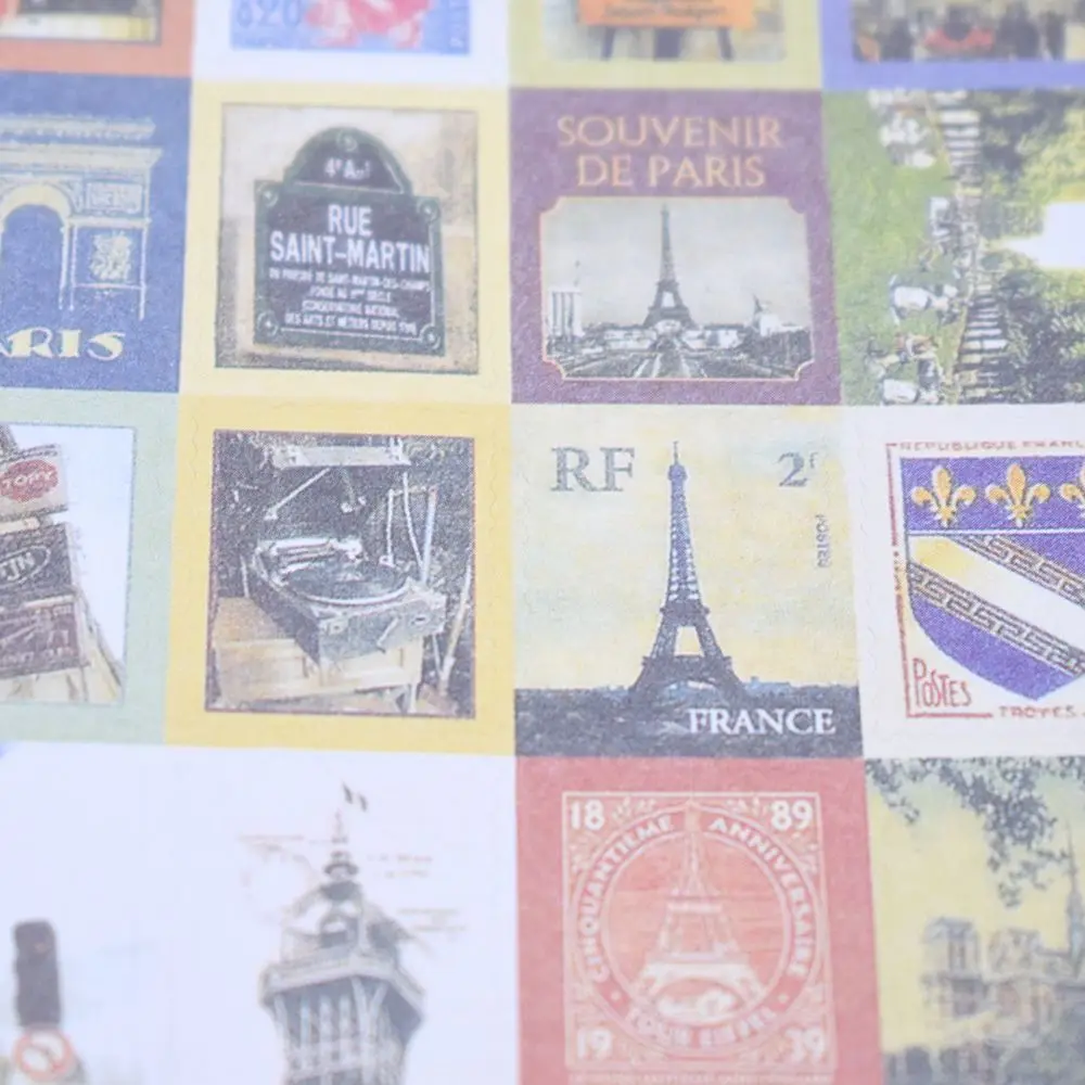 80 штук (4 листа) DIY винтажные Ретро наклейки штамп планировщика Лондон Париж принц