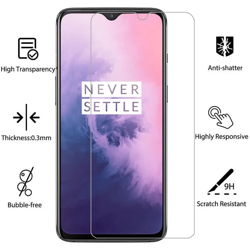 9h tempered glass for oneplus 7 7t 6t 5t 6 5 3t 3 17 16 screen protector one plus 7 oneplus7 6 t 7t protective glass film case free global shipping