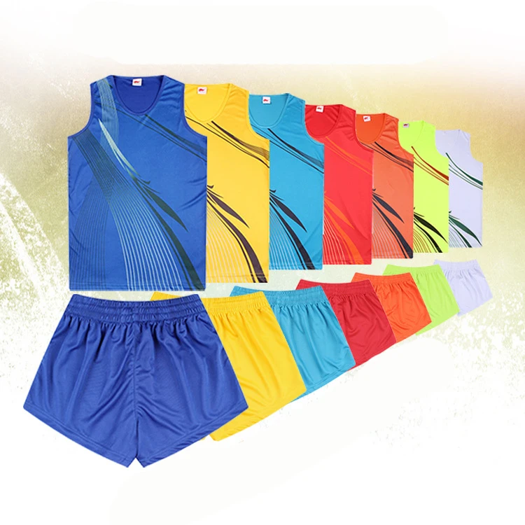 Дышащая одежда для легкой атлетики прыжки бег без рукавов спортивный костюм