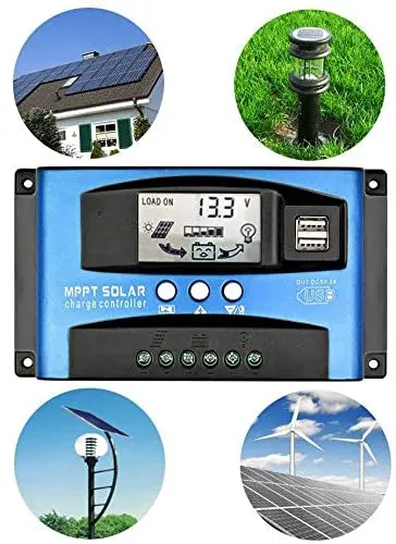 100A MPPT Panneau solaire Régulateur de charge Contrôleur 12V - 24V Auto  Tracking Mise au point @coniada10300