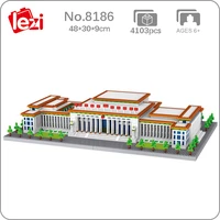 world architecture china great hall of the people diy mini diamond blocks bricks building toy for children gift no box