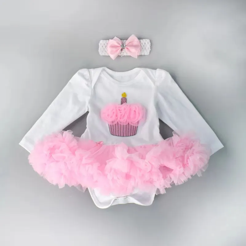 Модный набор с платьем пачкой для маленьких девочек комплект из 2 предметов