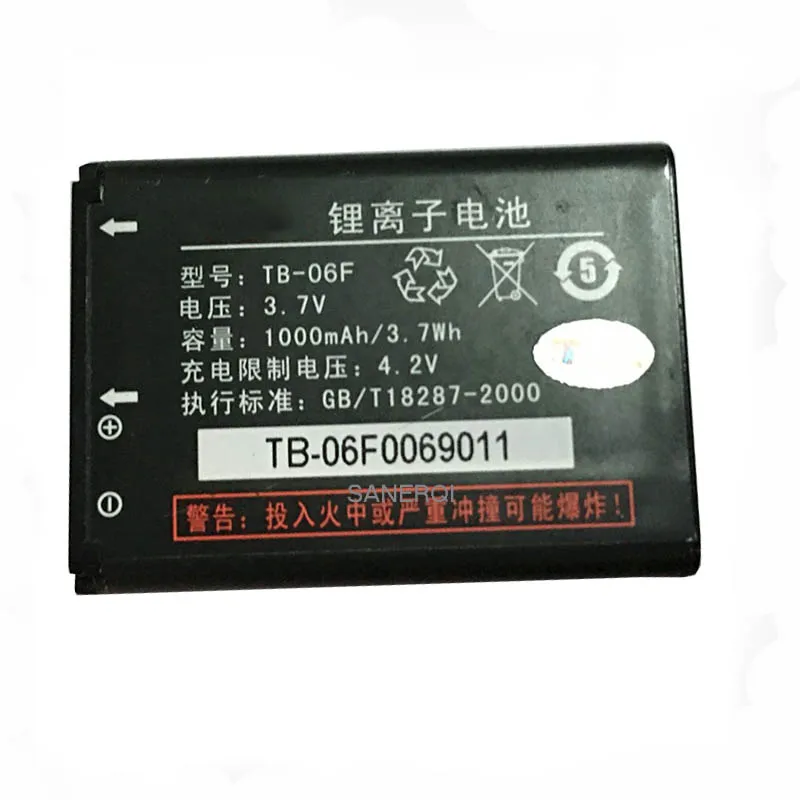 

1000mAh Battery For TCL S188 TB-06G TB-06F Z99 mobile phone Batteries Battery