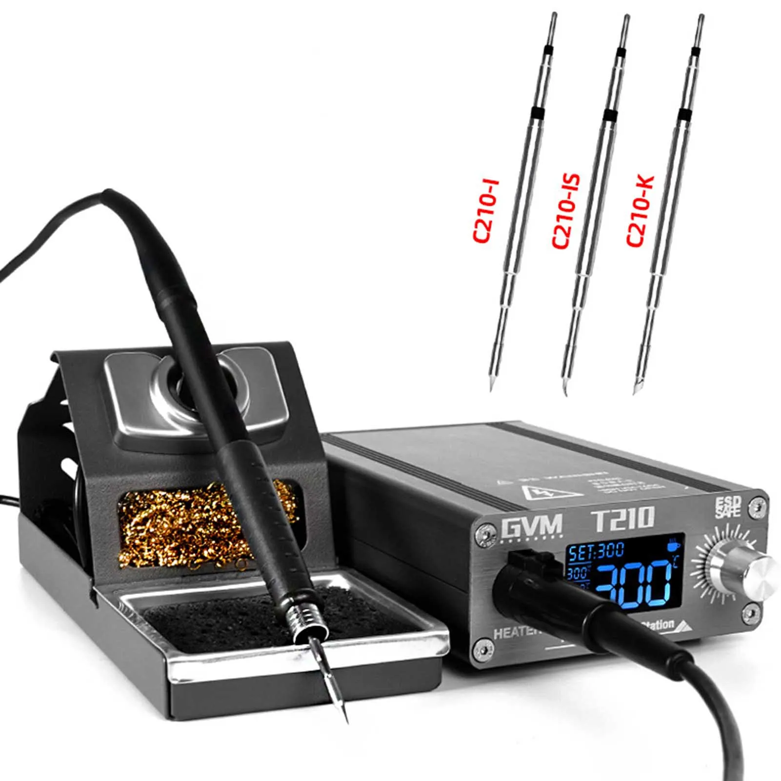 

T210 Digital LED Display Soldering Station For Mobile Phone Repair Welding Tool With C210 Tips Adjustable Temperature Welding