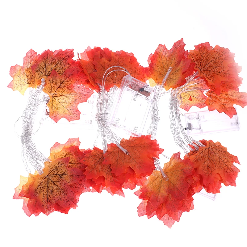 1 шт. Осеннее украшение светодиодные искусственные осенние листья кленовые
