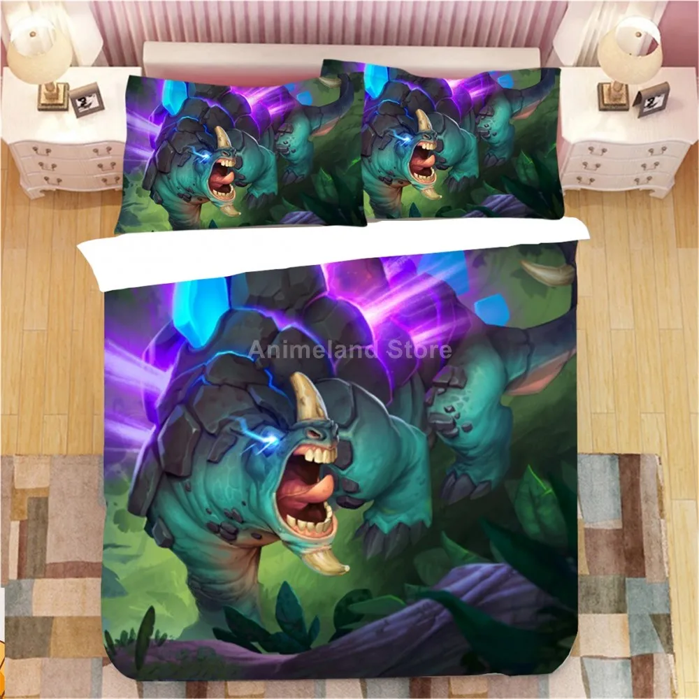 Детское постельное белье с изображением животных динозавров комплект