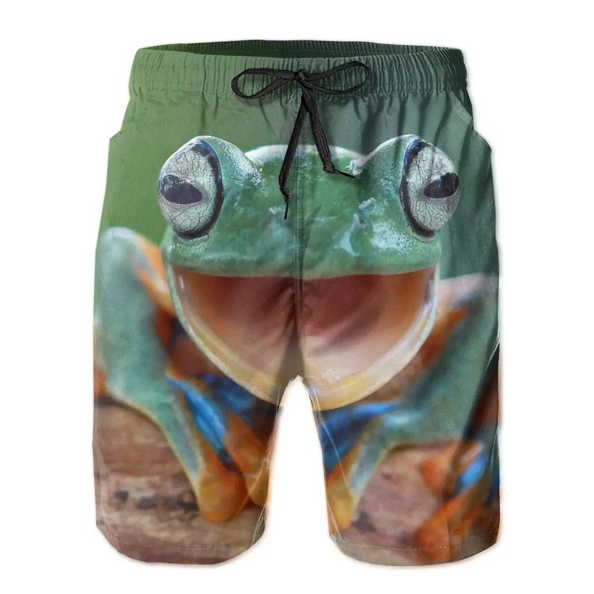 

Мужской купальник в виде лягушки, купальный костюм, короткая квадратная фотосумка