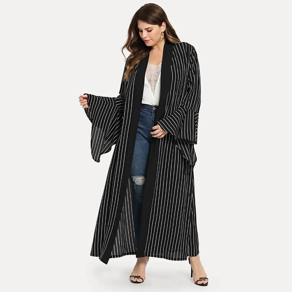 Рамадан ИД Мубарак размера плюс Абая кафтан Дубай кимоно кардиган Турция хиджаб