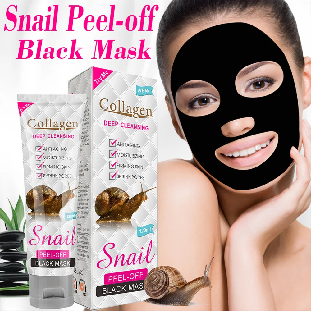 

Peimei Collagen Snail Black Peeling Mask To Remove Blackheads And Acne Deep Cleansing Skin Moisturizing Moisturizing Oil Control