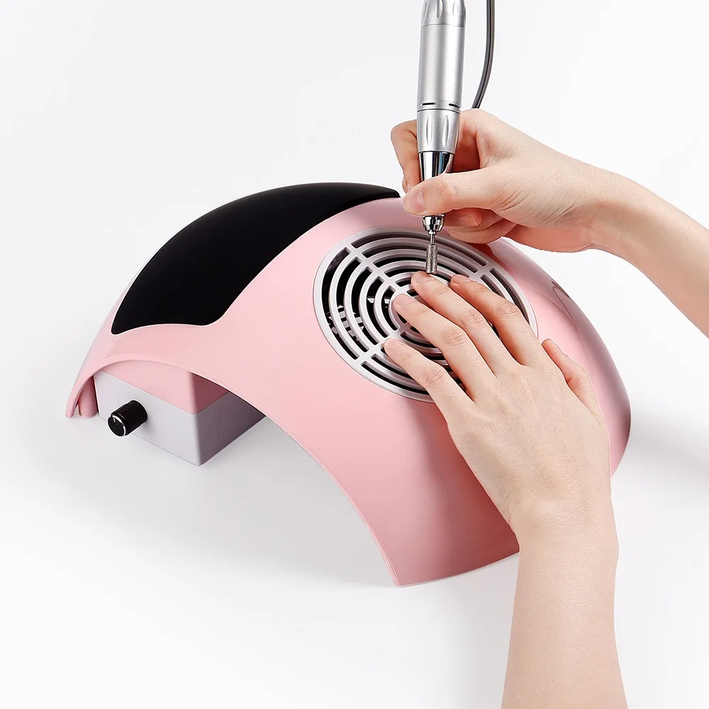 80 Вт Мощный маникюрный пылесборник арочные ногтей всасывания пыли пылесоса