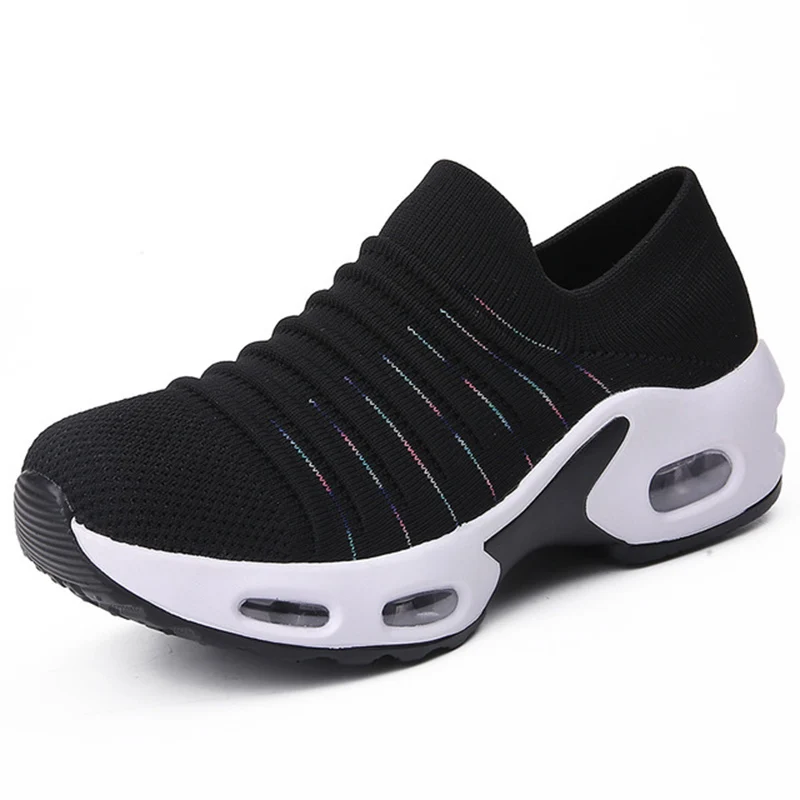

Women Sneakers Fashion Breathable Mesh Casual Shoes Platform Sneakers Men Platform Slip-On Sneakers Walking Running Shoes