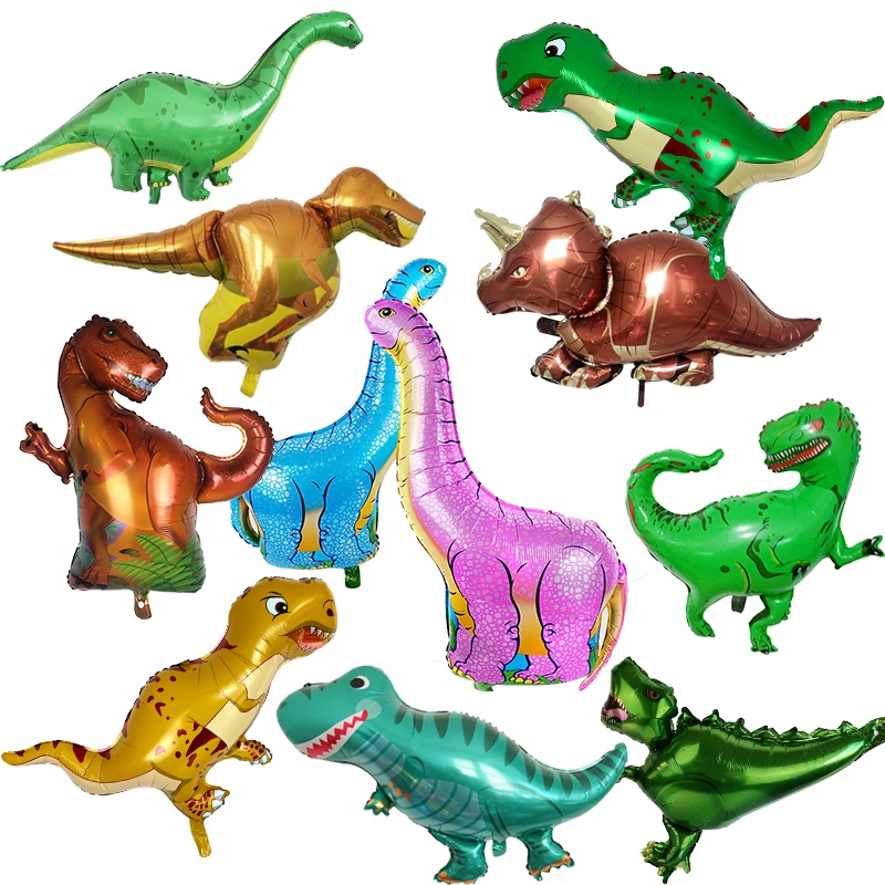 С динозавром Мир Юрского периода фольгированные шары Днем Рождения HAPPY День