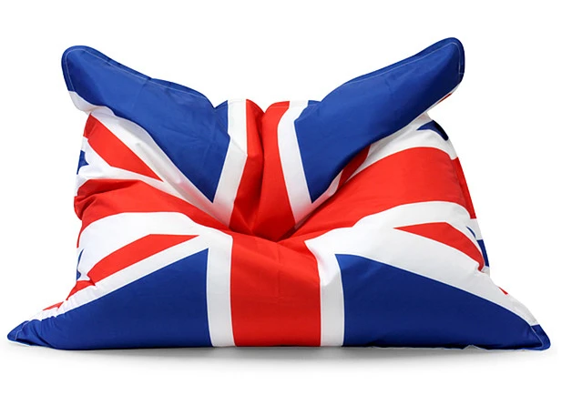 Юнион Джек мешок фасоли универсальное кресло Английский флаг на открытом