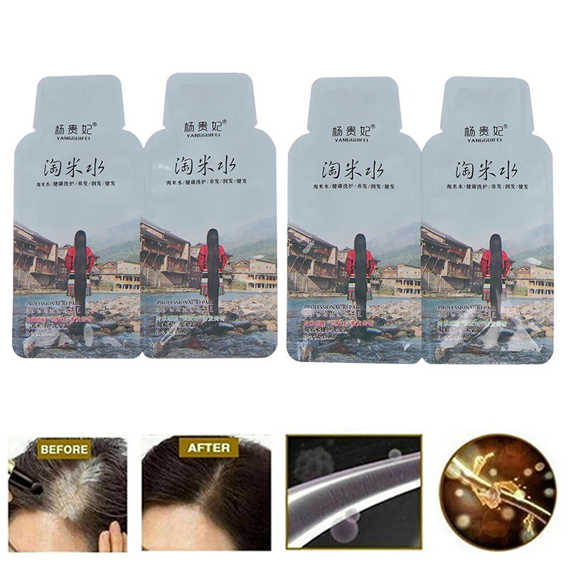 

Шампунь для быстрого роста волос Rice Hair, сыворотка против выпадения волос, уход за волосами, шампунь и кондиционер, маска для волос с тепловой...