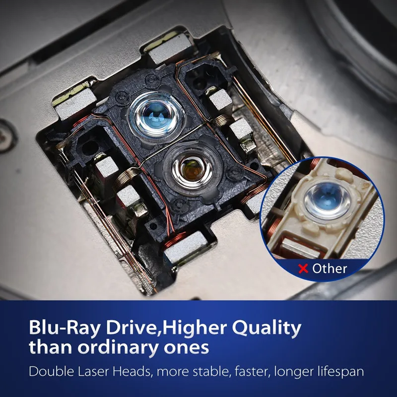 

External Bluray Drive Usb 3.0 Optical Drive Bd-Rw Burner Writer Portatil External Blu Ray Player Cd/Dvd Rw For Pc/Laptop/Apple