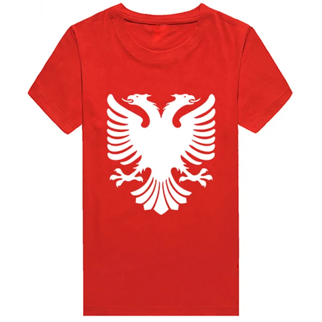 Albania Eagle футболка мужская мода принт Хип Хоп Футболка с круглым вырезом хлопок