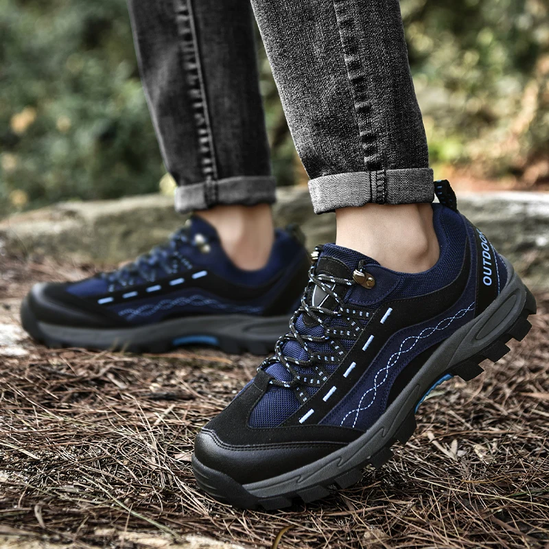 New Classic Men's Hiking Shoes Outdoor Non-slip Low up Trekking Shoes Men Sports Climbing Men Sneakers For Trekking Tourism